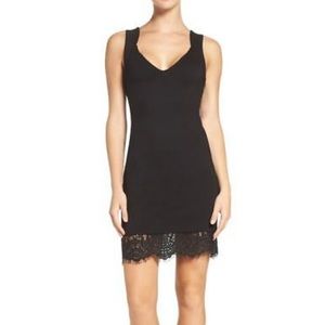 French Connection Ponte Lula Lace Dress
